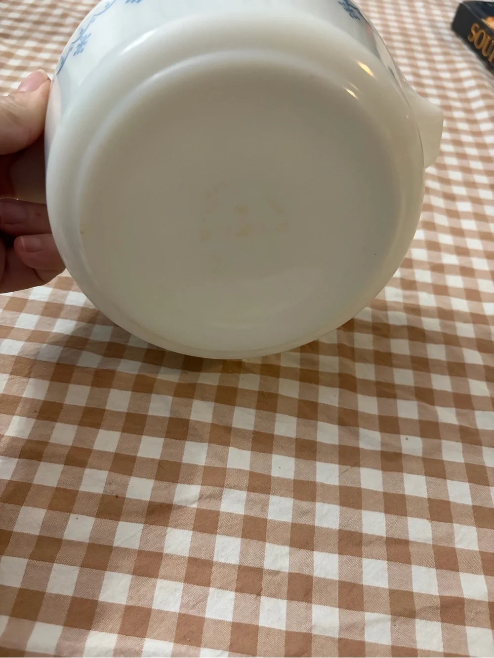 vintage Pyrex Snowflake Garland 474-B casserole dish
